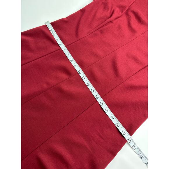 J Jill Size Medium Wearever Double-Face Jersey Dress in Crimson Red Quiet Luxury - Picture 10 of 12